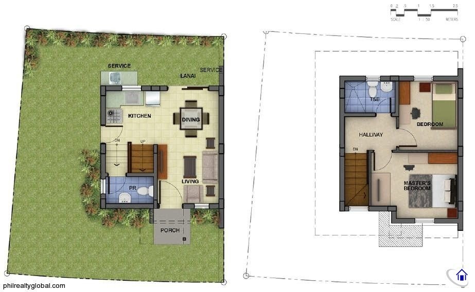 Banyan 54 sqm Floor Plan araya residences