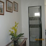 Powder room in living area