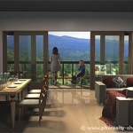 Living area and balcony